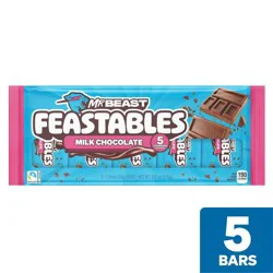 MrBeast Feastables Multipack Milk Chocolate - 5ct/175g