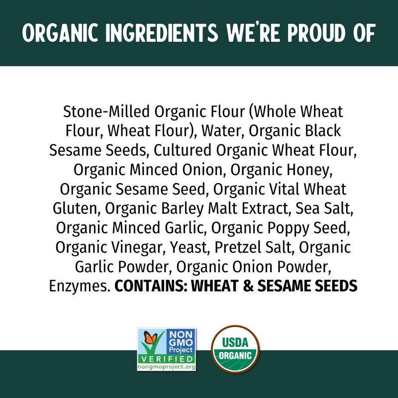 slide 6 of 6, One Mighty Mill Whole Wheat Everything Bagel - 4ct / 13.4oz, 4 ct, 13.4 oz