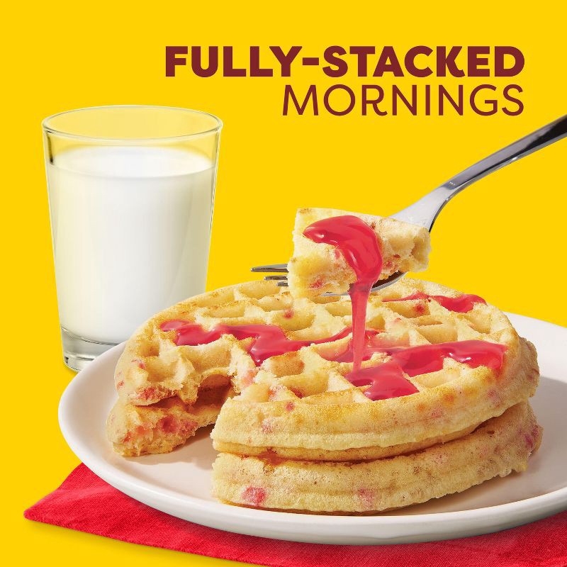 slide 5 of 8, Eggo Frozen Fully Loaded Strawberry Delight Protein Waffles - 12.3oz/10ct, 10 ct; 12.3 oz