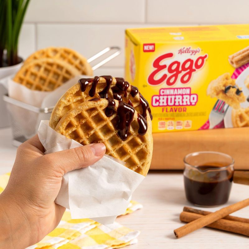 slide 3 of 7, Eggo Frozen Cinnamon Churro Waffles - 12.3oz/10ct, 10 ct; 12.3 oz