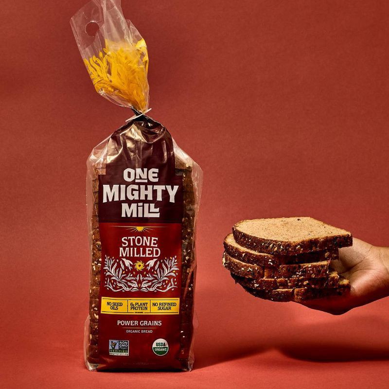 slide 4 of 7, One Mighty Mill 100% Power Grains Mighty Bread - 24.5oz, 24.5 oz