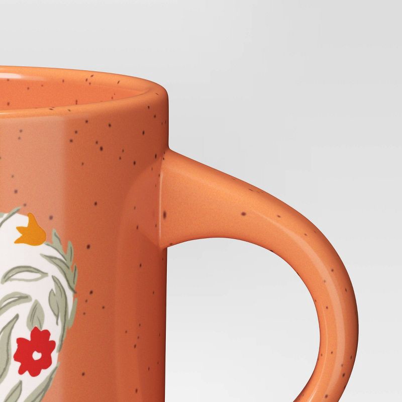 slide 3 of 3, 16oz Stoneware The Very Best Grandma Mug Orange - Threshold™: Coffee Mug, Microwave & Dishwasher Safe, 16oz Capacity, 16 oz