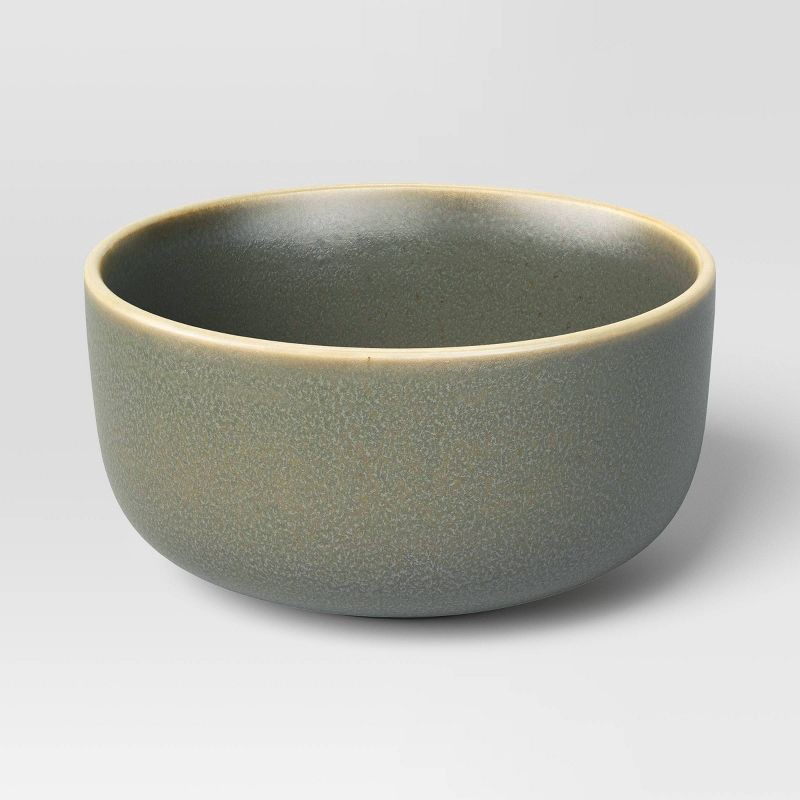 slide 5 of 5, 12pc Stoneware Tilley Dinnerware Set Olive Green - Threshold™, 12 ct