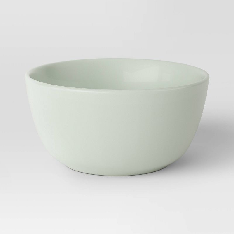 slide 5 of 5, 12pc Stoneware Avesta Dinnerware Set Light Green - Threshold™, 12 ct