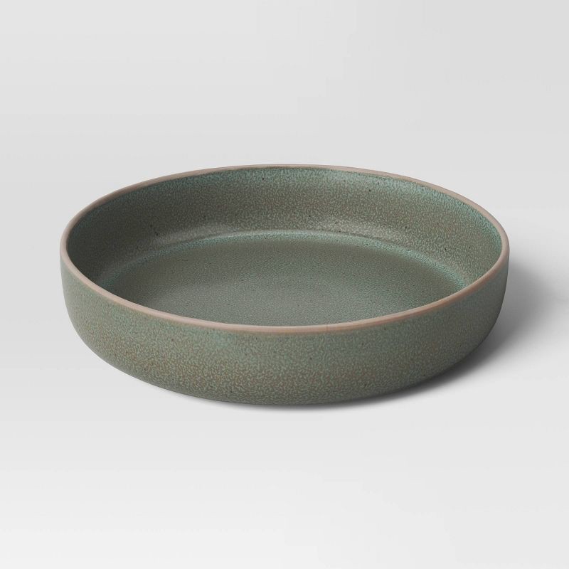 slide 1 of 3, Stoneware Tilley Dinner Bowl Olive Green - Threshold™, 1 ct