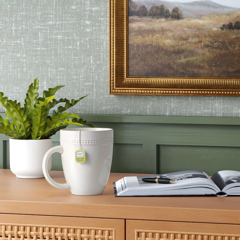 slide 2 of 3, 16oz Beaded Mug White - Threshold™: Porcelain Coffee Mug, Microwave & Dishwasher Safe, Beaded Rim Design, 16 oz