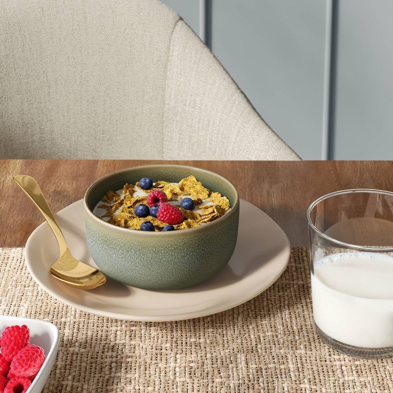 slide 2 of 3, Stoneware Tilley Cereal Bowl Olive Green - Threshold™, 1 ct