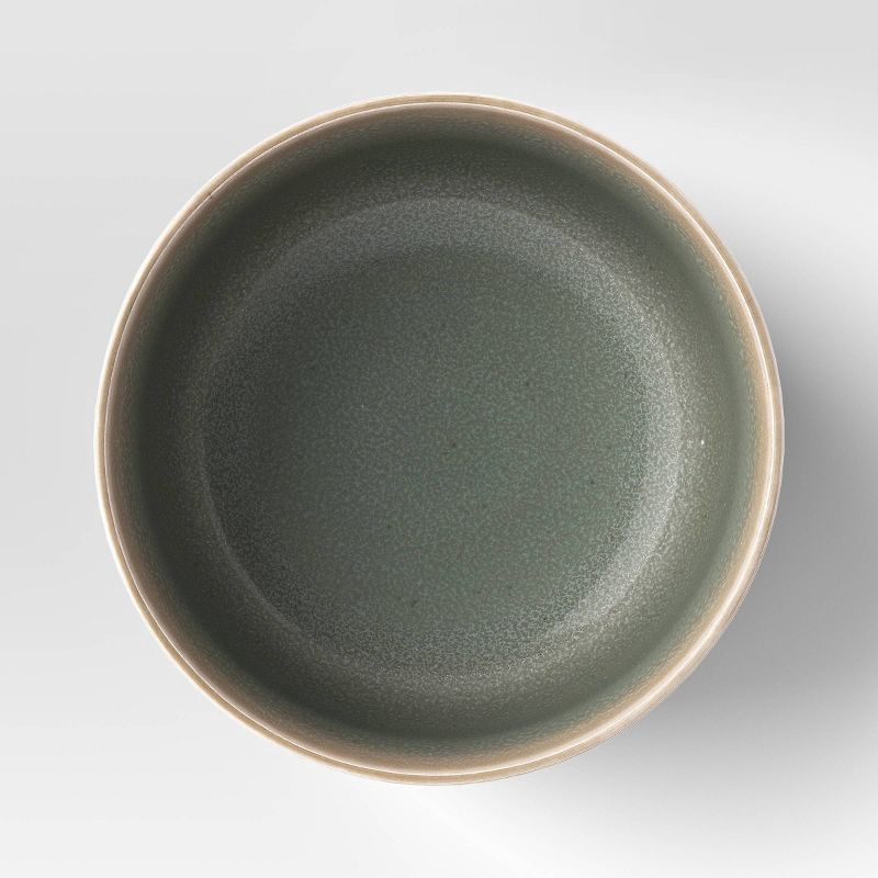 slide 3 of 3, Stoneware Tilley Cereal Bowl Olive Green - Threshold™, 1 ct