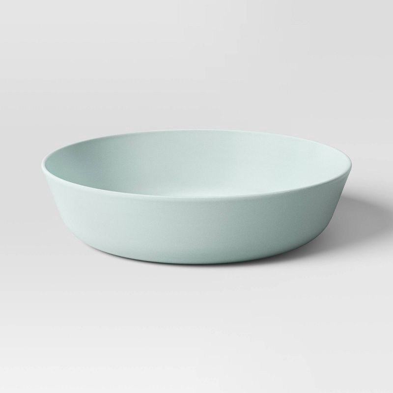 slide 1 of 3, 1200ml Plastic Dinner Bowl Mint Green - Room Essentials™: Plastic, Microwave & Dishwasher Safe, 8" Diameter, 1200 ml