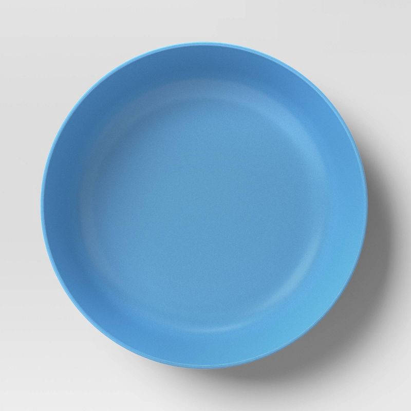 slide 3 of 3, 1200ml Plastic Dinner Bowl Blue - Room Essentials™: Plastic, Microwave & Dishwasher Safe, 40.5oz Capacity, 1200 ml, 40.5 oz