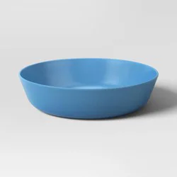 1200ml Plastic Dinner Bowl Blue - Room Essentials™: Plastic, Microwave & Dishwasher Safe, 40.5oz Capacity