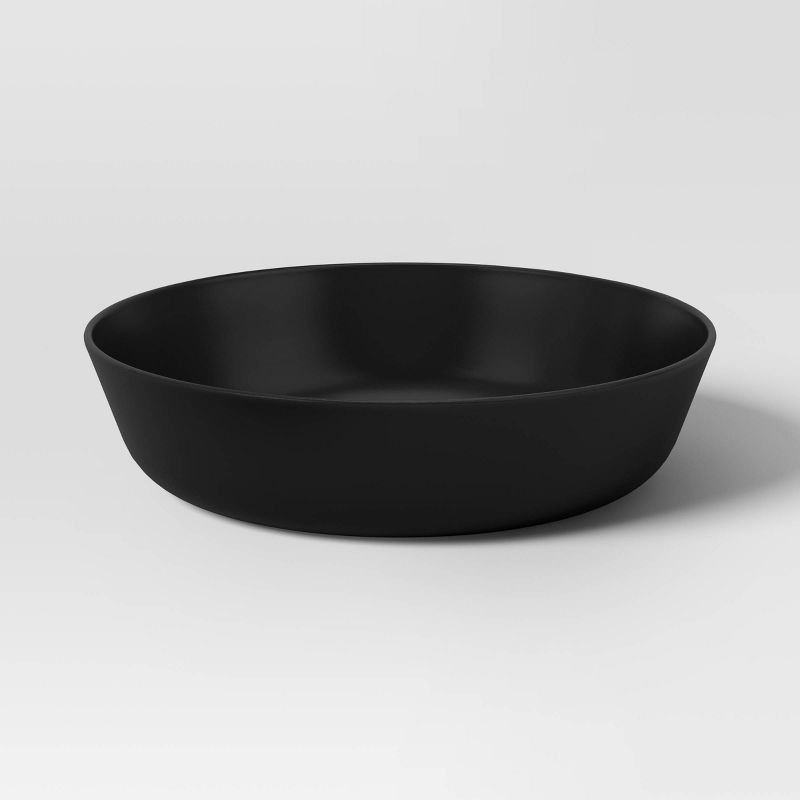 slide 1 of 3, 1200ml Plastic Dinner Bowl Black - Room Essentials™: Plastic, Microwave & Dishwasher Safe, 40.5oz Capacity, 1200 ml, 40.5 oz