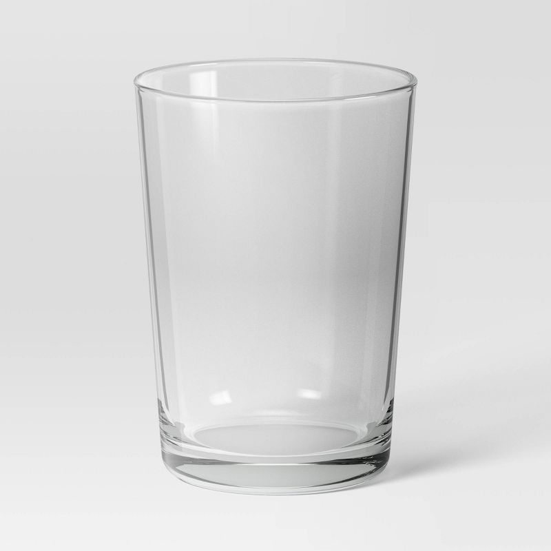 slide 1 of 3, 18.6oz Glass Bower Tall Tumbler Clear - Threshold™, 18.6 oz