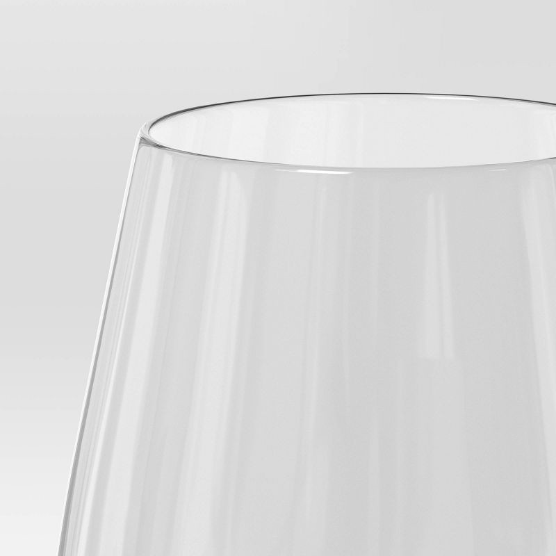 slide 4 of 4, 12.75oz 6pk Stemmed Hutton Wine Glass Set - Threshold™, 12.75 oz, 6 ct