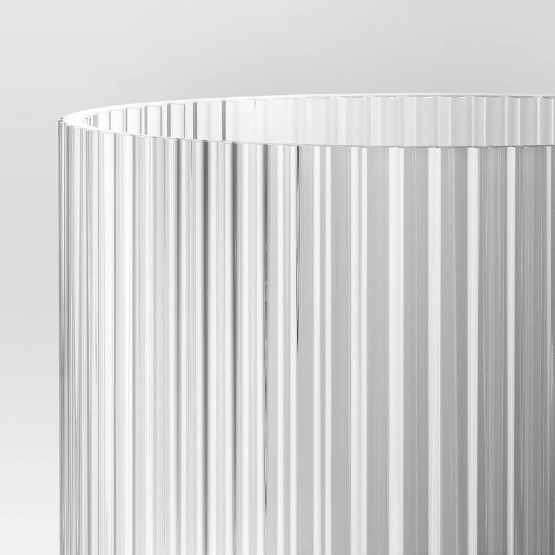 slide 3 of 3, 8.4oz Glass Ribbed Cassin Short Tumbler - Threshold™, 8.4 oz