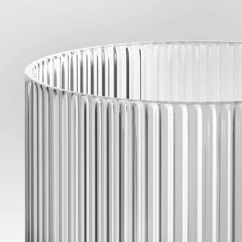 slide 3 of 3, 20.2oz Glass Ribbed Cassin Tall Tumbler - Threshold™, 20.2 oz