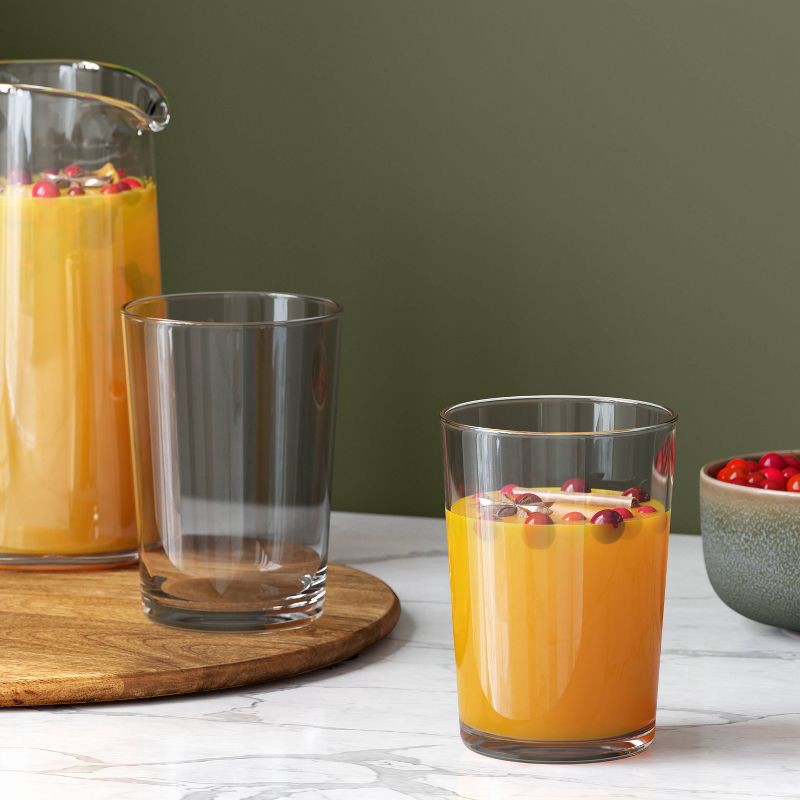 slide 2 of 3, 19 fl oz Glass Bower Tall Tumbler Gray - Threshold™, 19 fl oz