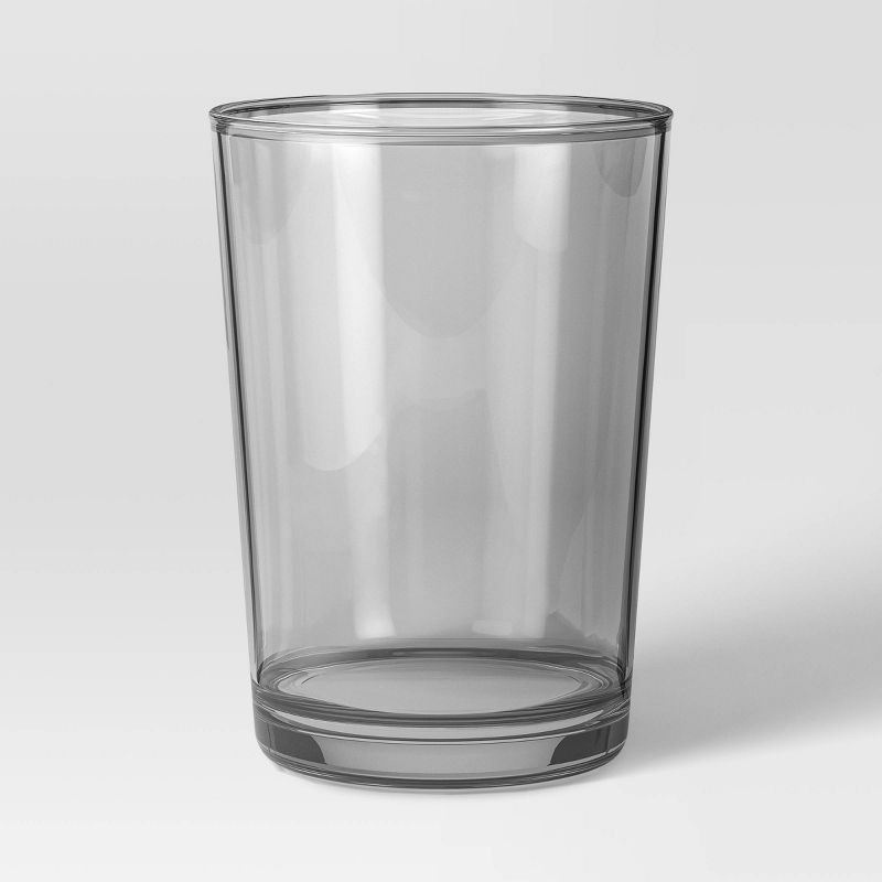slide 1 of 3, 19 fl oz Glass Bower Tall Tumbler Gray - Threshold™, 19 fl oz