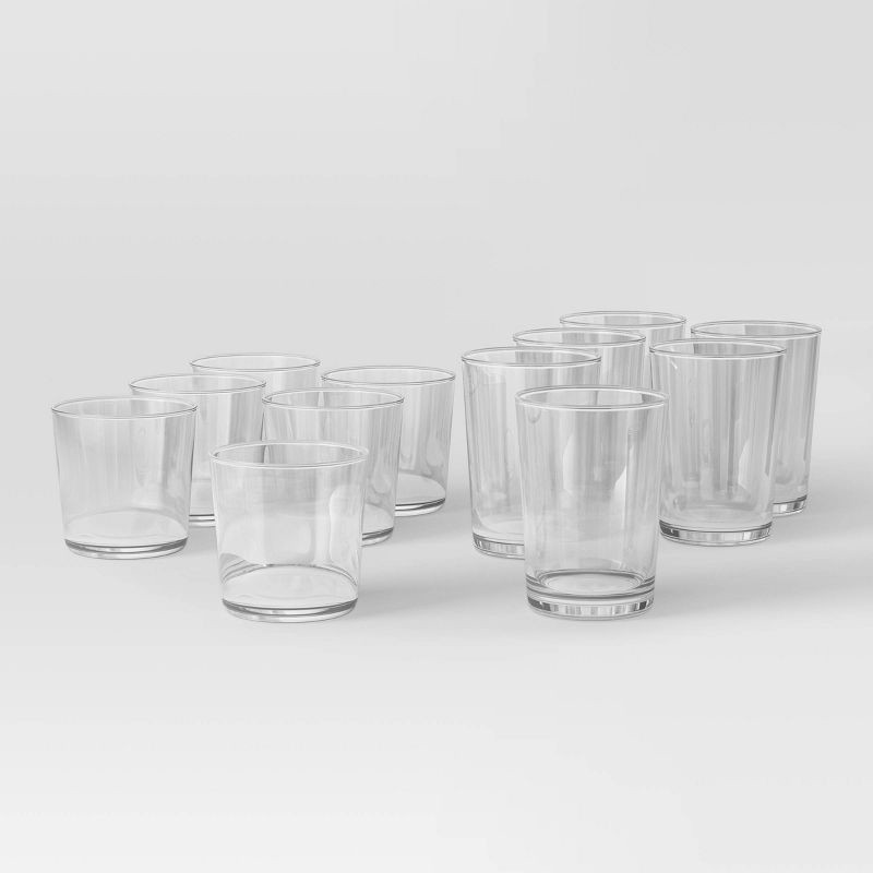 slide 1 of 5, 12pk Mixed Bower Tumbler Set - Threshold™, 12 ct