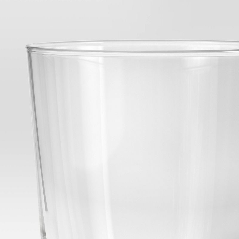 slide 3 of 3, 13.2 fl oz Glass Bower Short Tumbler Clear - Threshold™, 13.2 fl oz