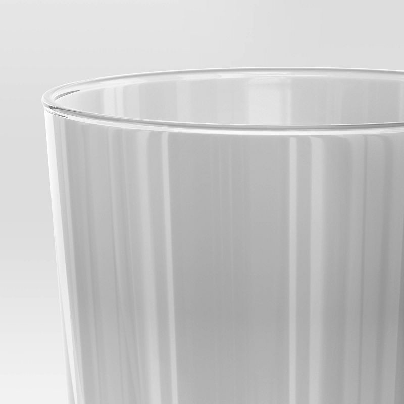 slide 3 of 3, 13.2 fl oz Glass Bower Short Tumbler Gray - Threshold™, 13.2 fl oz