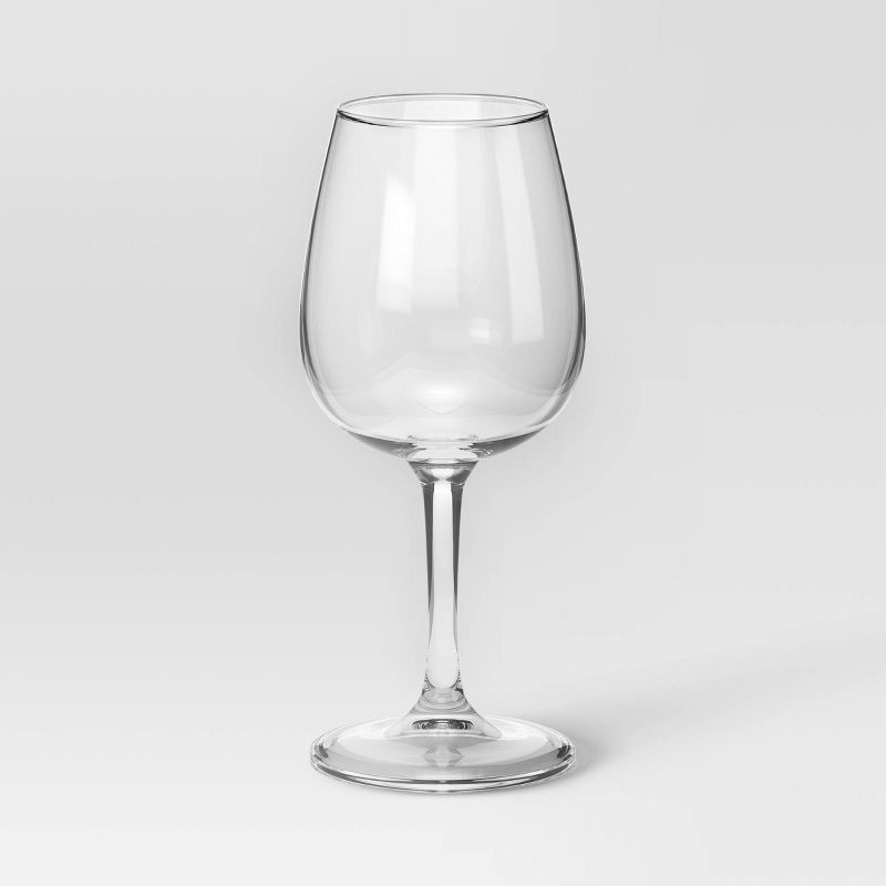 slide 1 of 3, 12.75oz Stemmed Hutton Wine Glass - Threshold™, 12.75 oz