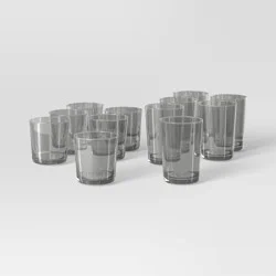 12pk Mixed Bower Tumbler Set Gray - Threshold™