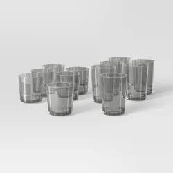 12pk Mixed Bower Tumbler Set Gray - Threshold™
