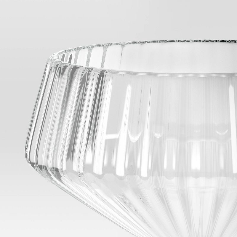 slide 3 of 3, 6.4oz Ribbed Cassin Coupe Glass - Threshold™, 6.4 oz