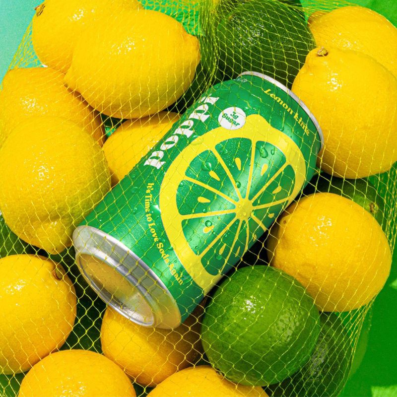 slide 4 of 6, Poppi Lemon Lime Prebiotic Soda - 12 fl oz Can, 12 fl oz