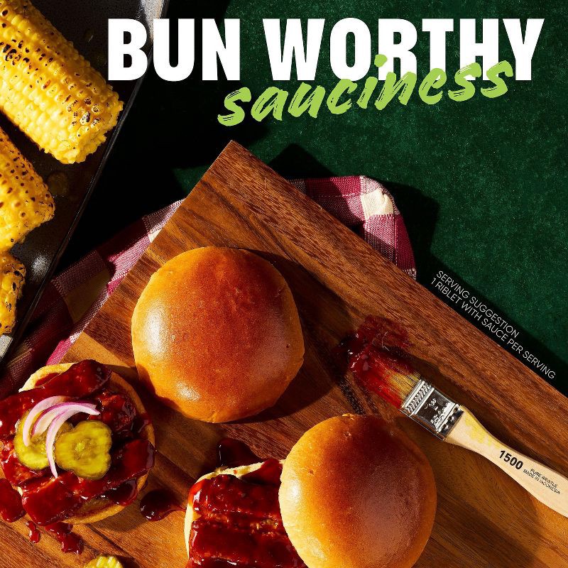 slide 4 of 7, MorningStar Farms Vegan Frozen Sauced Riblets Sweet BBQ - 10oz/2ct, 2 ct; 10 oz