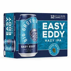 Big Grove Brewery Easy Eddy Hazy IPA Beer - 12pk/12 fl oz Cans