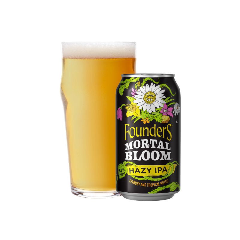 slide 4 of 6, Founders Brewing Co. Founders Mortal Bloom Hazy IPA - 12pk/12 fl oz Cans, 12 ct; 12 fl oz