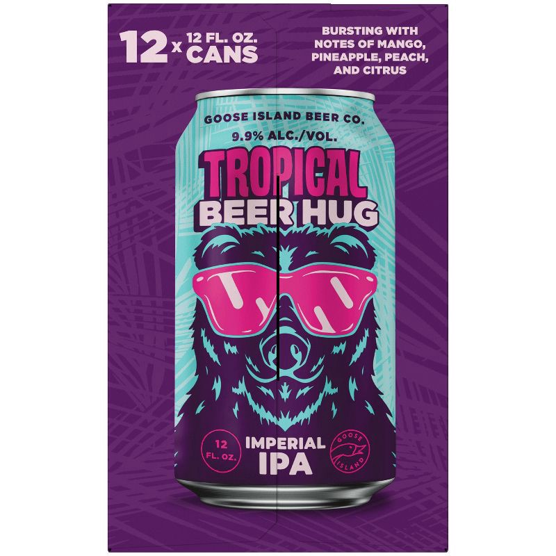 slide 2 of 10, Goose Island Beer Co. Goose Island Tropical Beer Hug DDH DIPA - 12pk/12 fl oz Cans, 12 ct; 12 fl oz