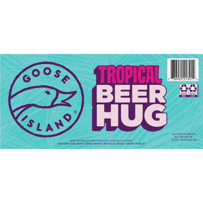 slide 7 of 10, Goose Island Beer Co. Goose Island Tropical Beer Hug DDH DIPA - 12pk/12 fl oz Cans, 12 ct; 12 fl oz