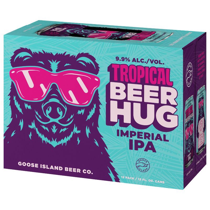 slide 8 of 10, Goose Island Beer Co. Goose Island Tropical Beer Hug DDH DIPA - 12pk/12 fl oz Cans, 12 ct; 12 fl oz