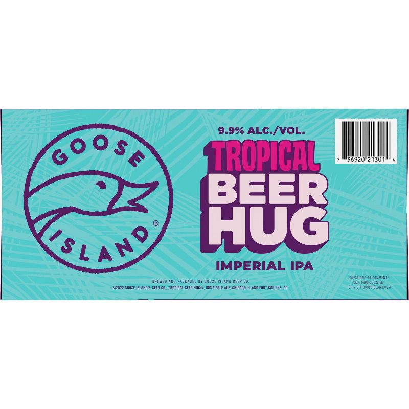 slide 9 of 10, Goose Island Beer Co. Goose Island Tropical Beer Hug DDH DIPA - 12pk/12 fl oz Cans, 12 ct; 12 fl oz