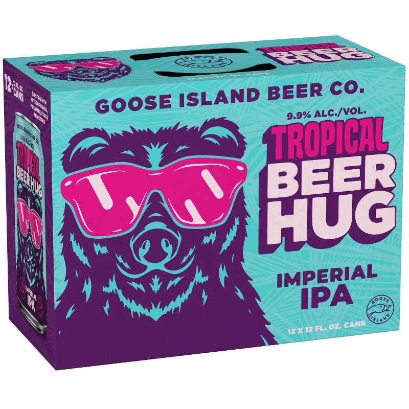 slide 1 of 10, Goose Island Beer Co. Goose Island Tropical Beer Hug DDH DIPA - 12pk/12 fl oz Cans, 12 ct; 12 fl oz