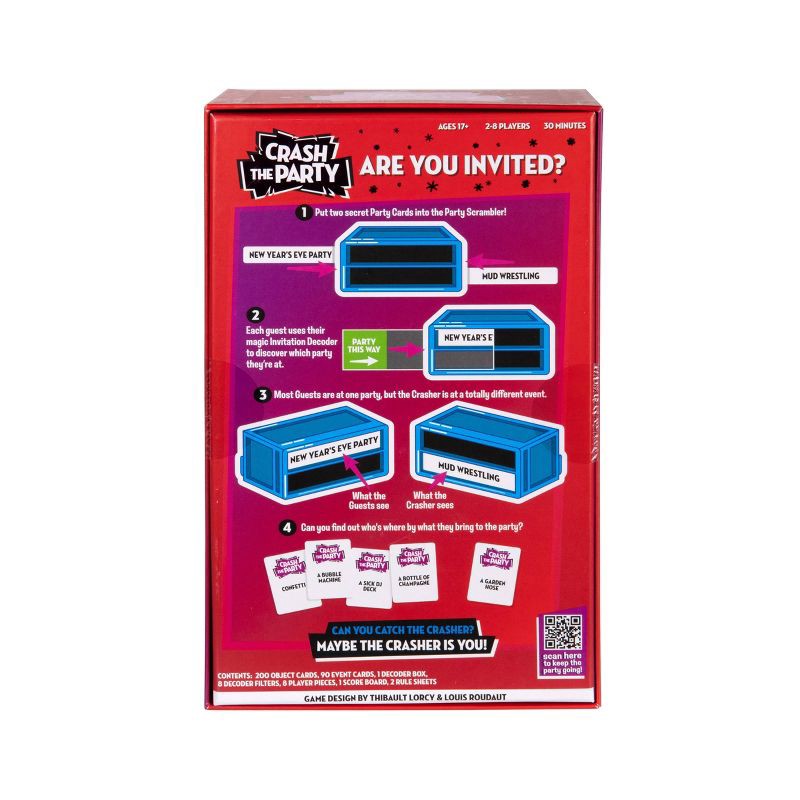 slide 4 of 10, Moose Games Crash the Party Game: Social Skills Focus, 3-8 Players, 20-40 Minute Play, Includes Cards, 1 ct