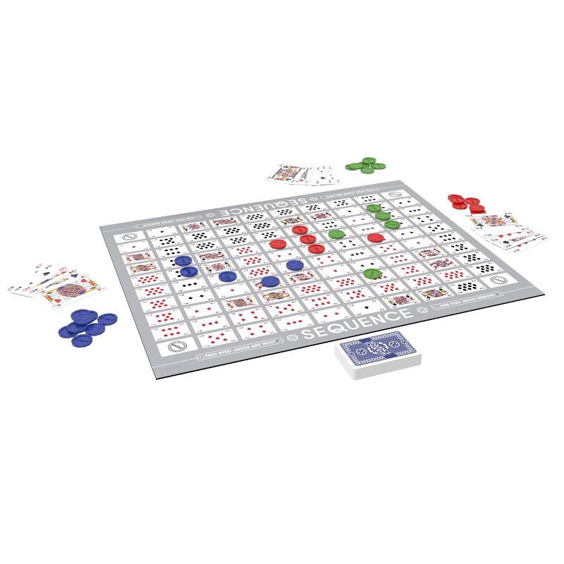 slide 2 of 7, Pressman Goliath SEQUENCE Board Game & Bonus SEQUENCE Stacks Card Game, 1 ct