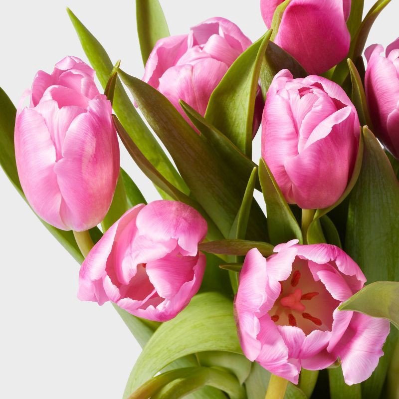 slide 2 of 3, Fresh Cut 10-stem Pink Tulip Flowers - Spritz™, 1 ct