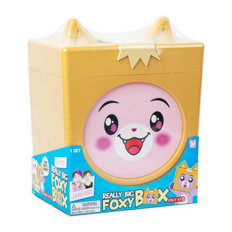 slide 4 of 4, LankyBox Really Big Foxy Mystery Box Set (Target Exclusive): Includes Plush, Stickers & Figures, Educational Creativity, 1 ct