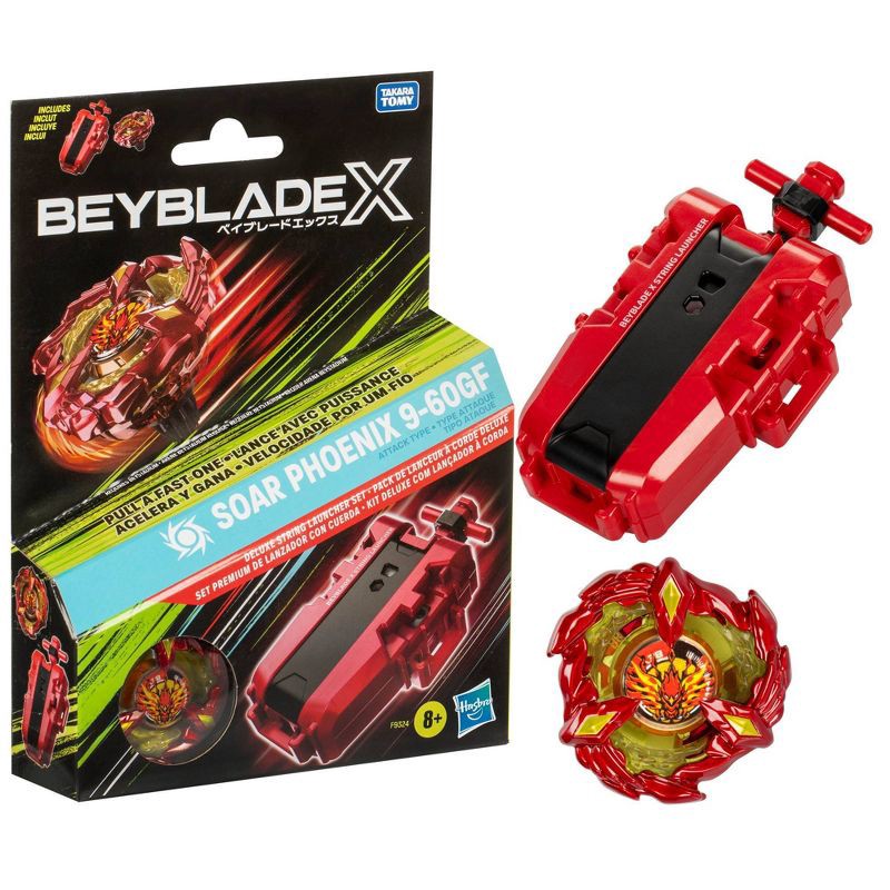 slide 3 of 6, Beyblade X Soar Phoenix 9-60GF Deluxe String Launcher Set, 1 ct