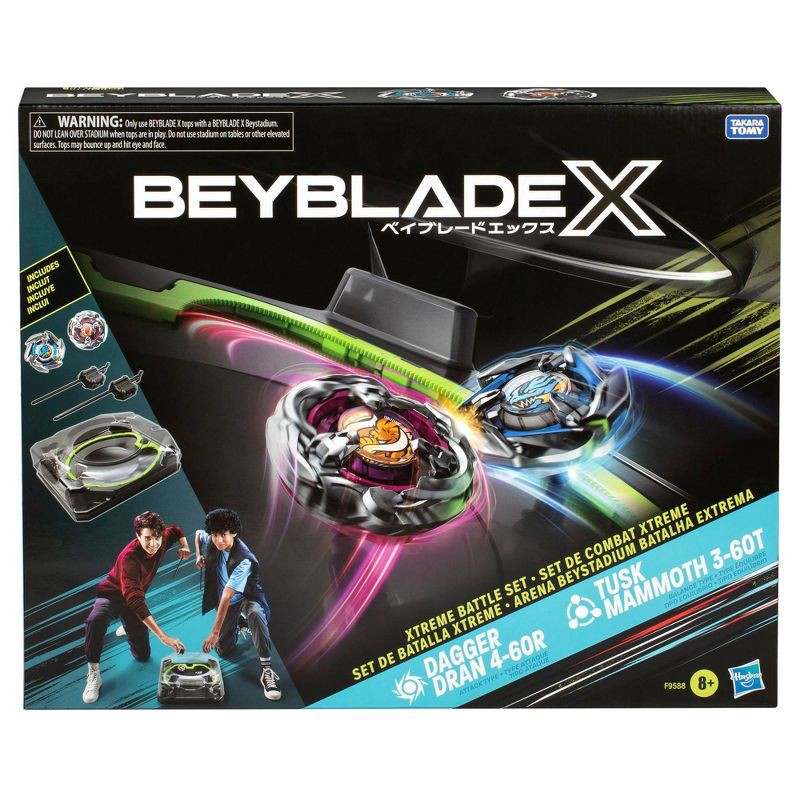 slide 2 of 7, Beyblade X Dagger and Tusk Xtreme Battle Set: Ultimate Beyblade Toys for Kids, High-Performance Battle Tops, Ages 8 and Up, 1 ct