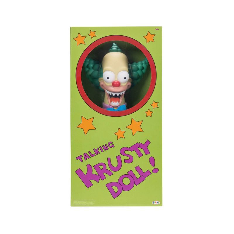 slide 7 of 9, The Simpsons Good and Evil 16" Talking Krusty Pull String Doll Plush, 1 ct