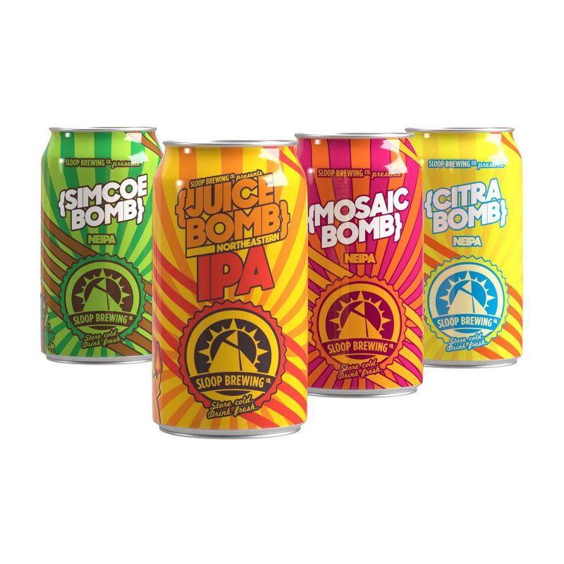 slide 2 of 5, Sloop Brewing Co. Sloop Bomb Box Variety - 12pk/12 fl oz Cans, 12 ct; 12 fl oz