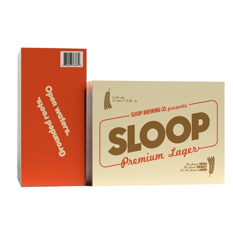 slide 3 of 3, Sloop Brewing Co. Sloop Premium Lager - 12pk/12 fl oz Cans, 12 ct; 12 fl oz