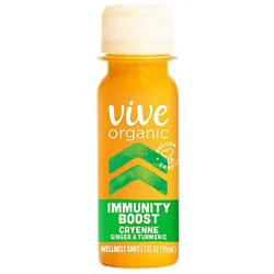 Vive Organic Immunity Boost Shot Cayenne Ginger And Turmeric Wellness Shot - 2 Fl. Oz.