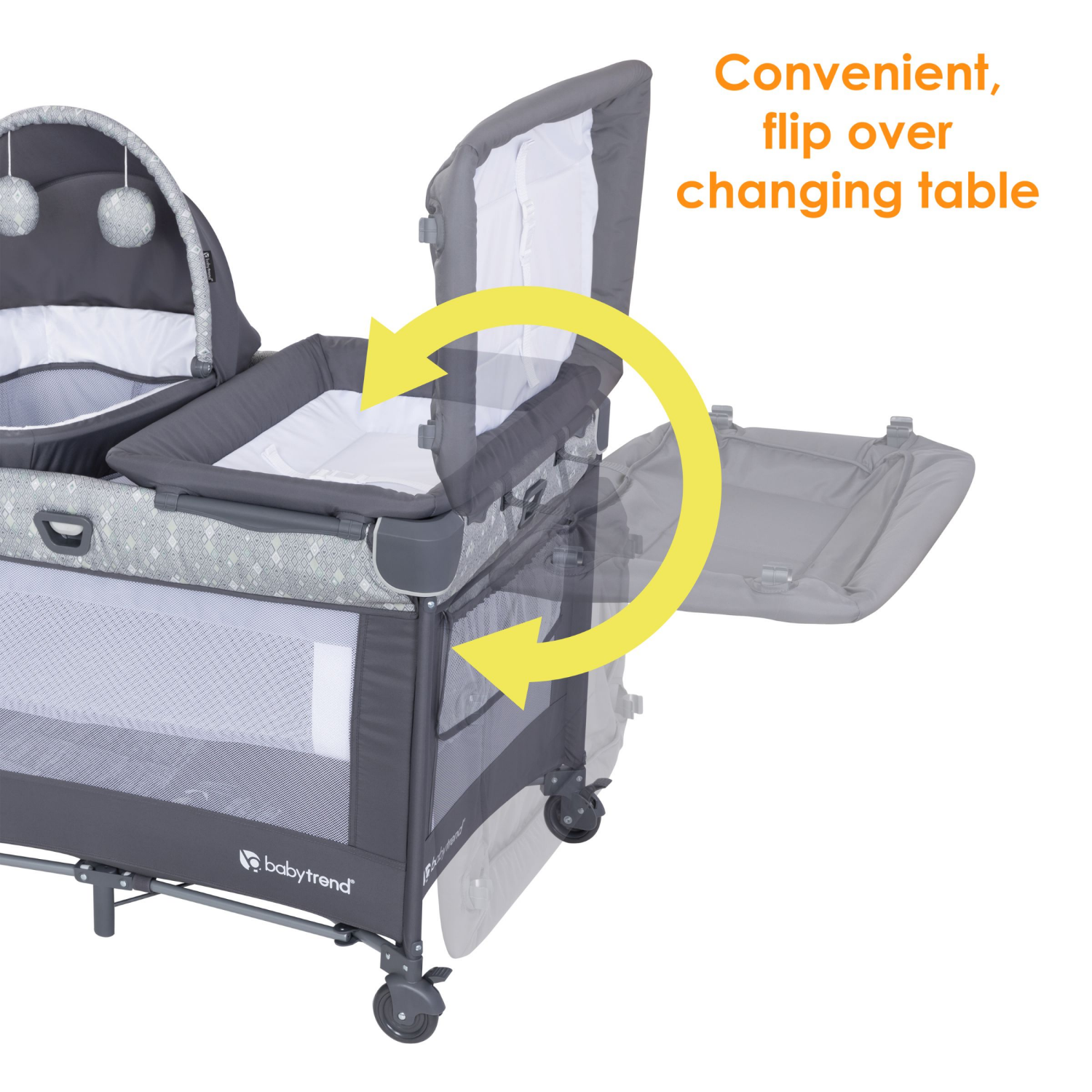 slide 4 of 8, BABYTREND Baby Trend Nursery Den Playard with Snooze Pod & Flip Over Changer., 1 ct
