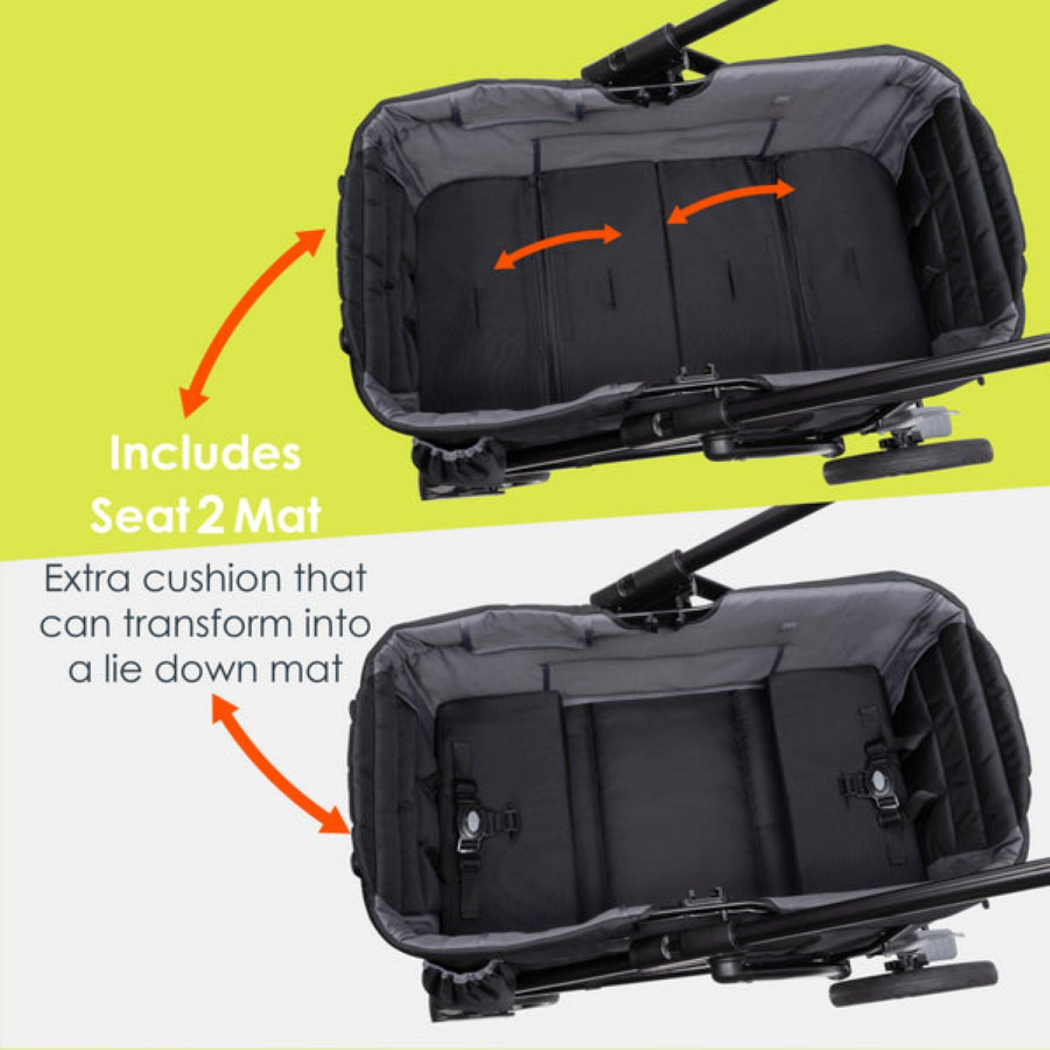 slide 8 of 8, BABYTREND Baby Trend Navigator® PRO 2-in-1 Stroller Wagon - Dash Black., 1 ct